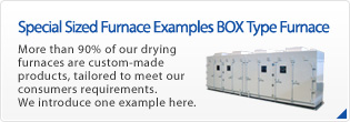 Special Sized Furnace Examples BOX Type Furnace